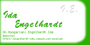 ida engelhardt business card